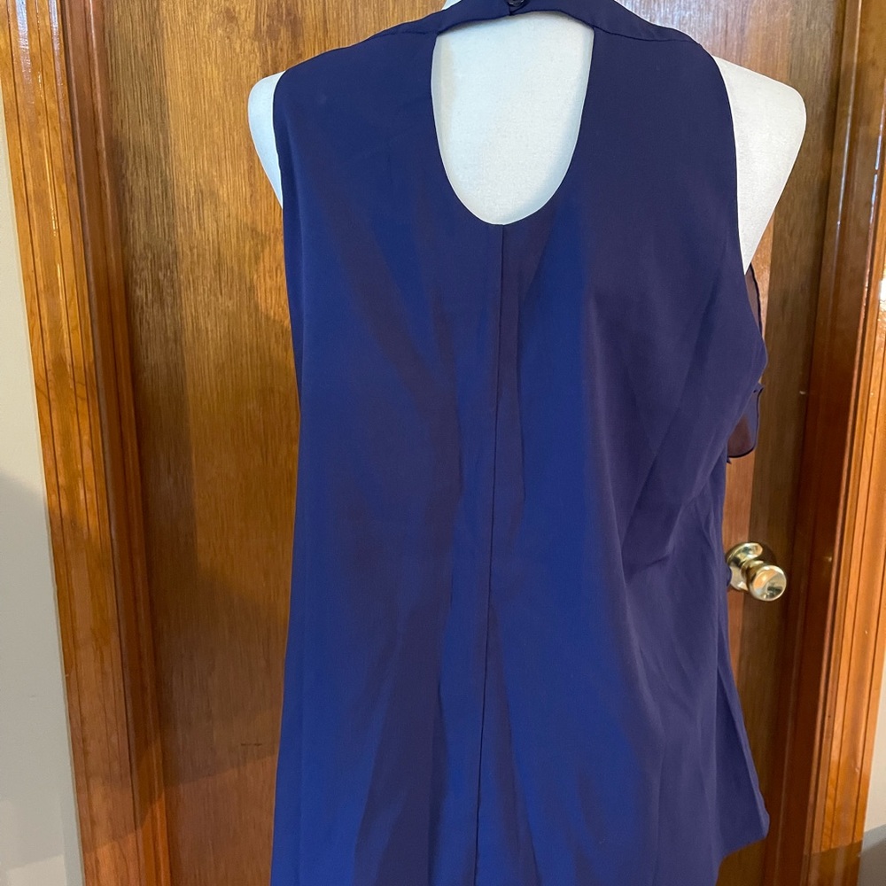 Trulli Ruffled Tank Keyhole Blouse - Picture 3 of 5